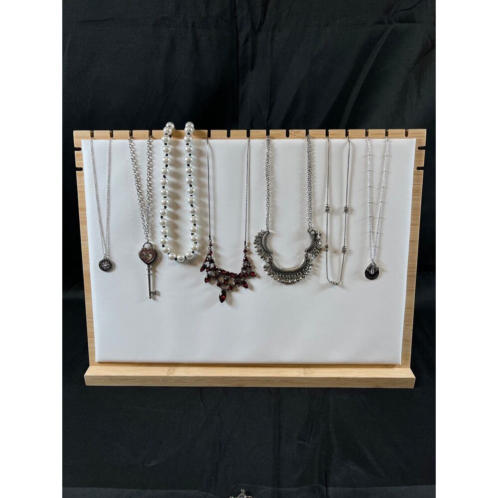 lot of 7 beautiful tinkerbell charm pendant with chain necklace assorted jewelry